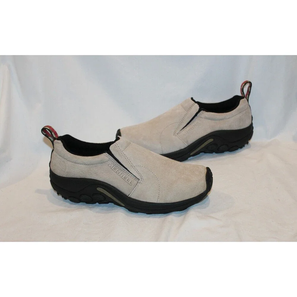 Merrell Jungle Moc Men's SZ 8 Taupe Beige Loafer Shoes Suede NWOB
